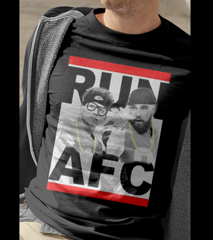 Patrick Mahomes Travis Kelce Run AFC T-Shirt