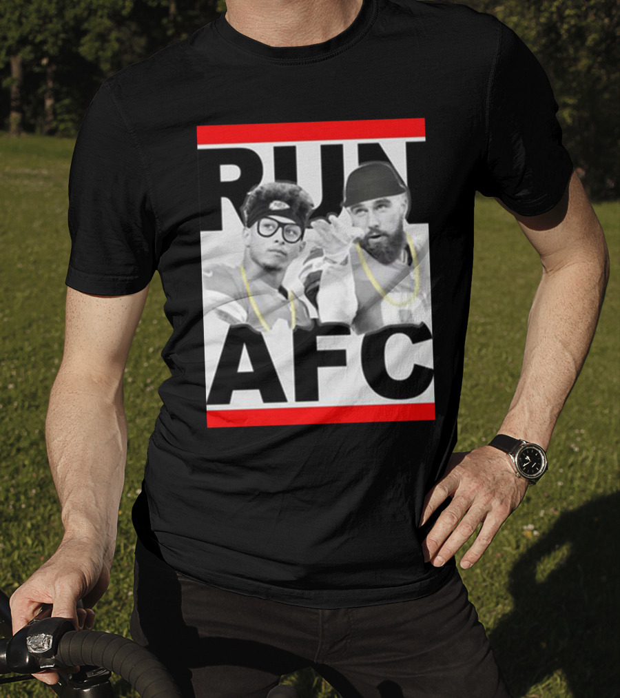 Patrick Mahomes Travis Kelce Run AFC T-Shirt