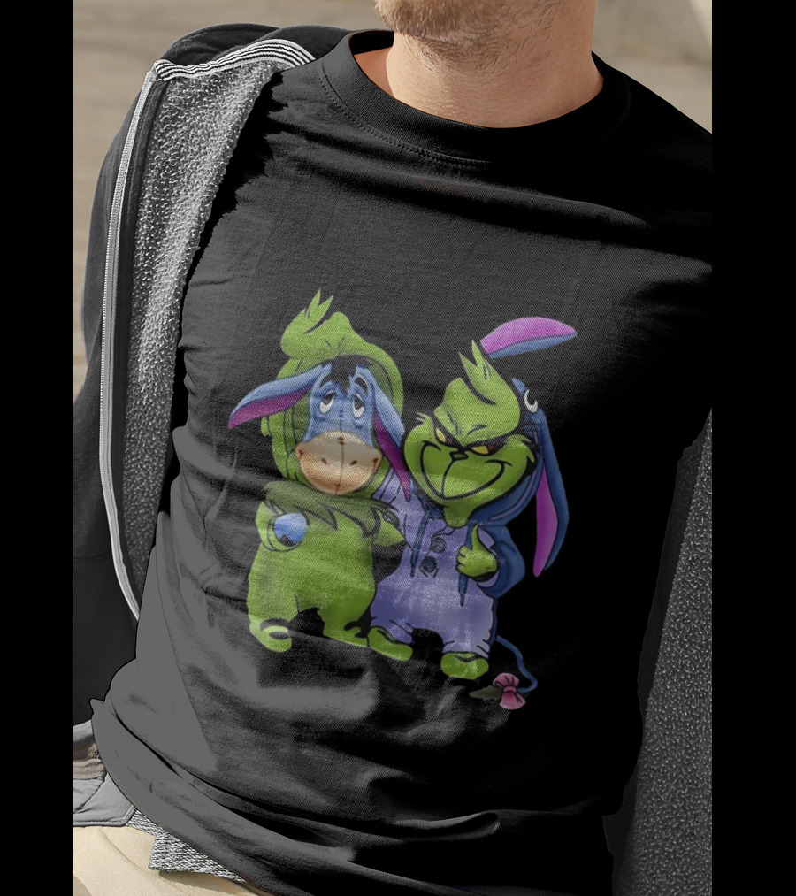 Eeyore And Grinch Crossover Costume Characters T-Shirt