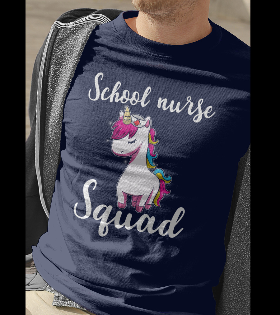 School Nurse Squad Unicorn T-Shirt