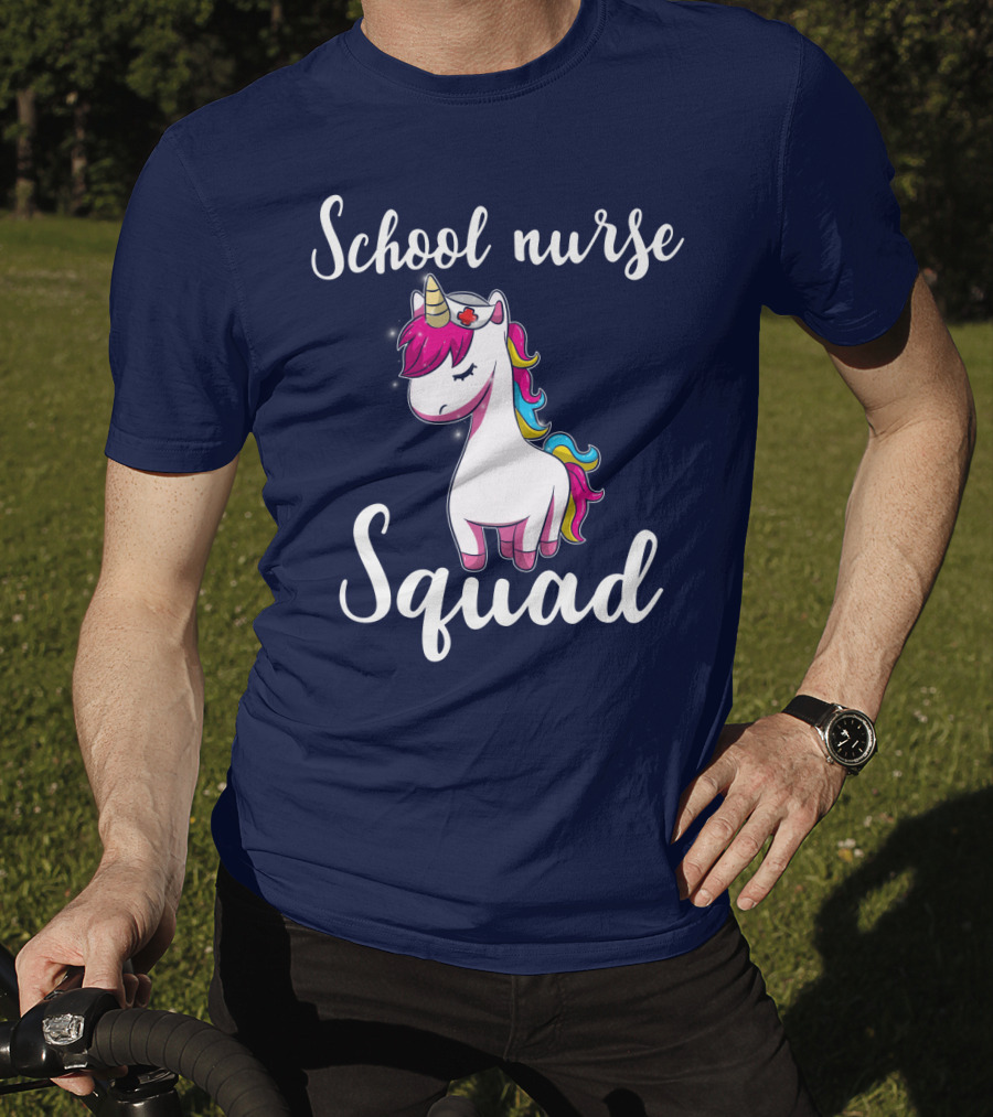 School Nurse Squad Unicorn T-Shirt