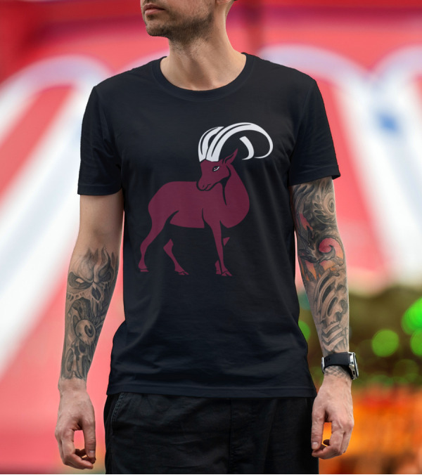 Premium T-Shirt: Capricorn Horoscope Animal with White Horns T-Shirt Capricorn Horoscope Animal with White Horns T-Shirt