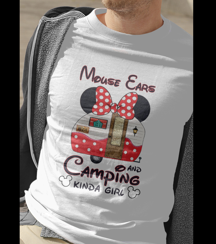 Mouse Ears And Camping Kinda Girl T-Shirt