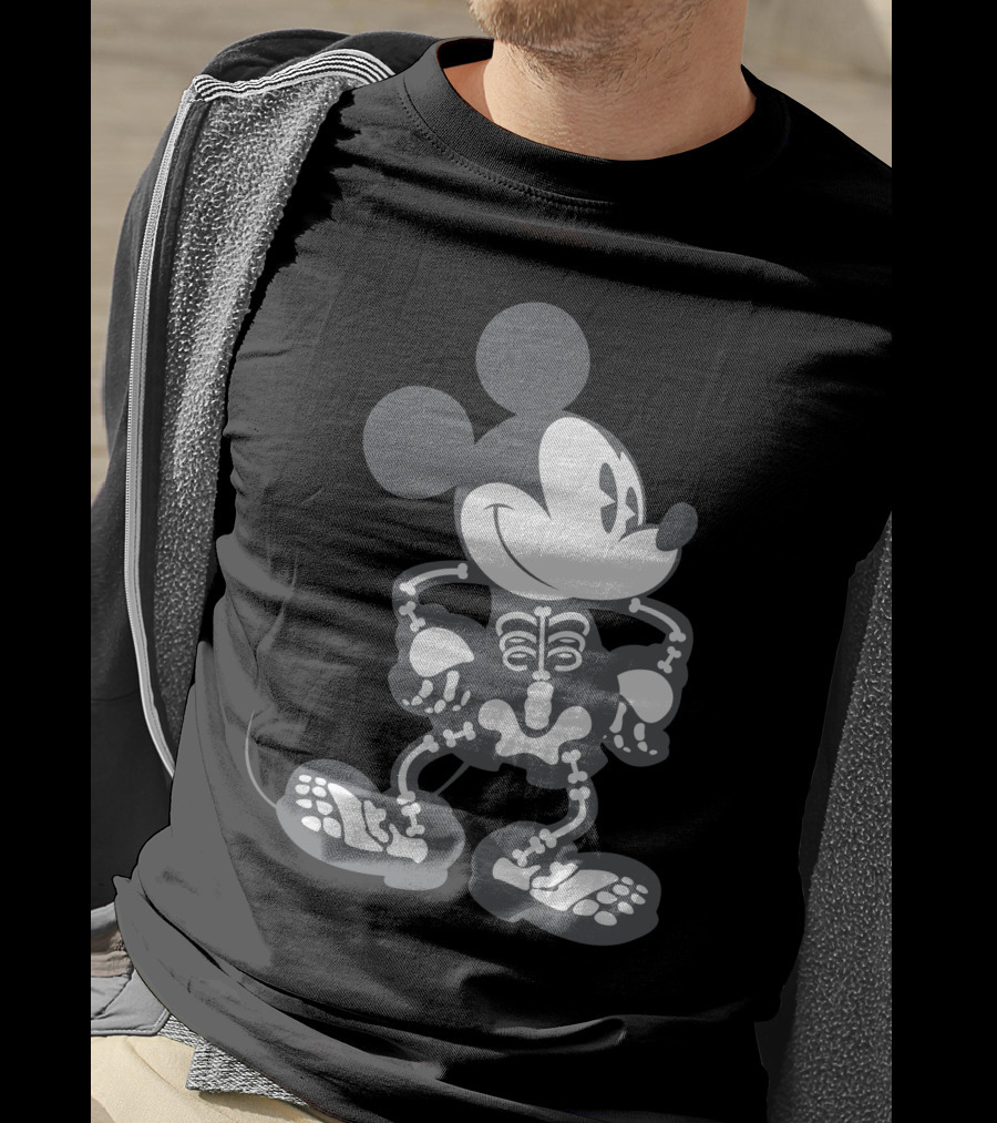 Mickey Mouse Skeleton Halloween T-Shirt