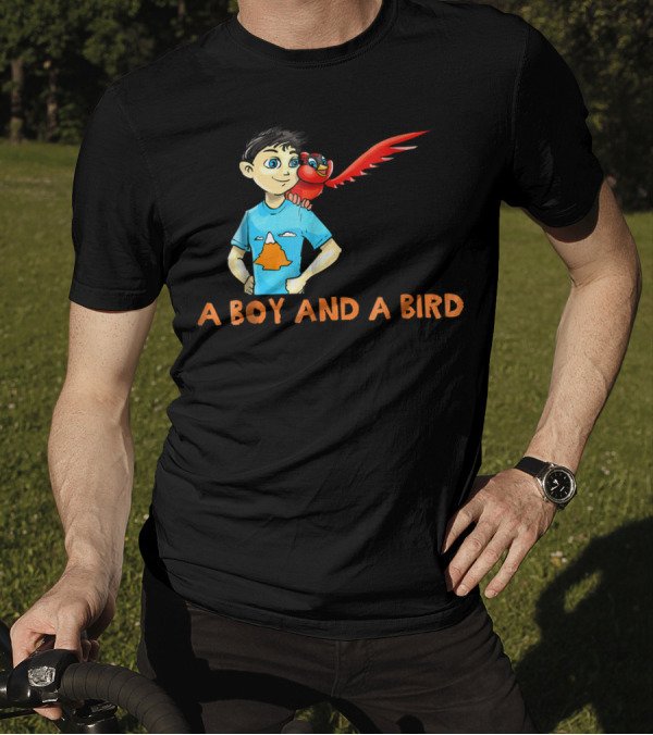 A Boy And A Bird You Can Do Anything Playful Adventure T-Shirt