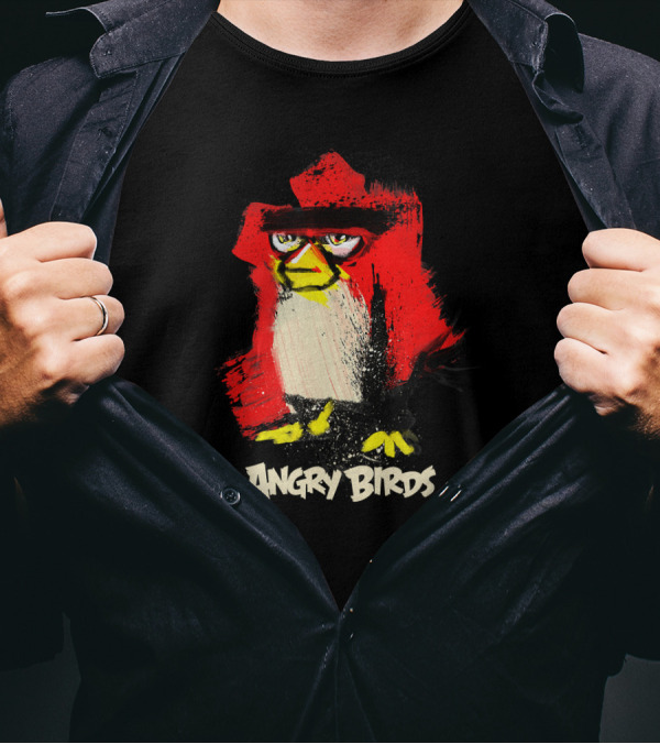 Angry Birds Red Gloom Brushstroke T-Shirt