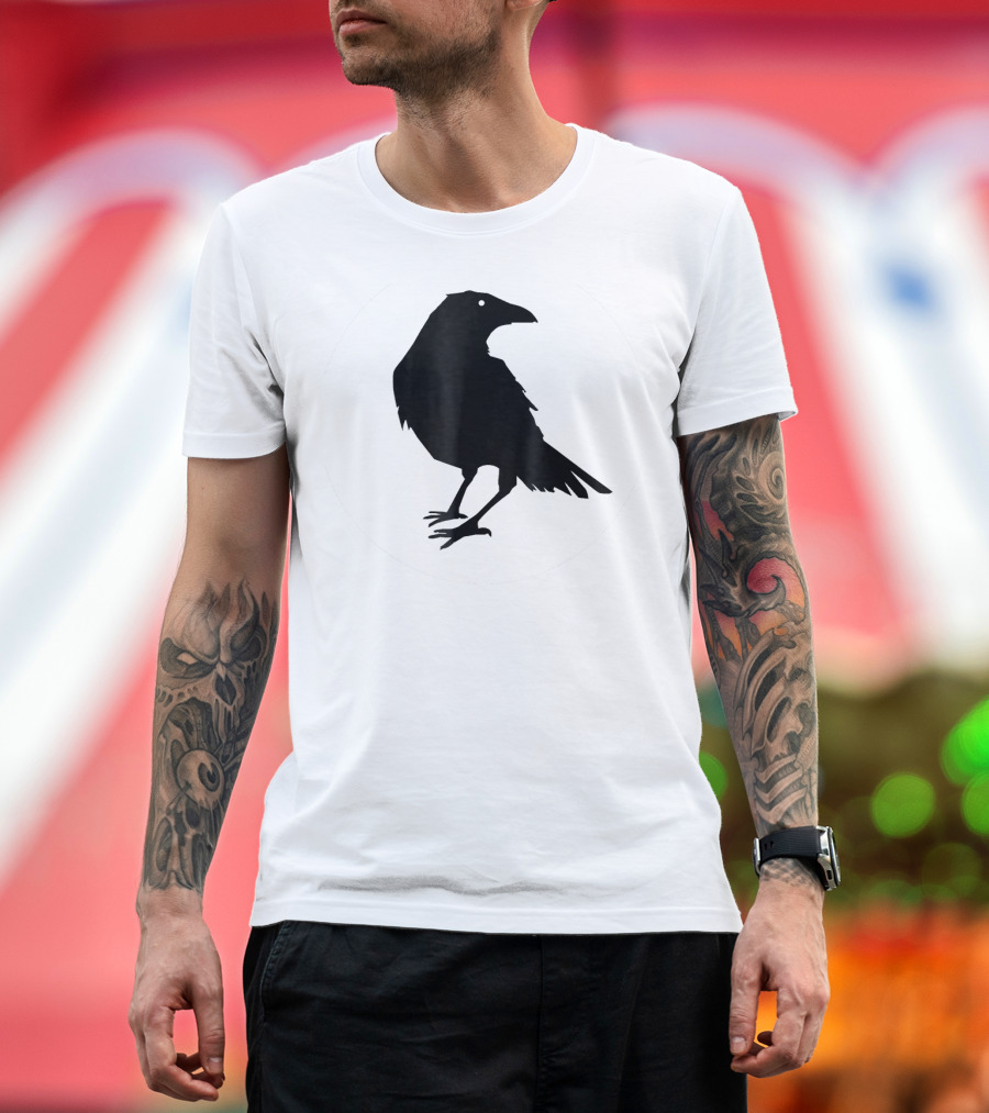 Beautiful Black Crow Raven Bird T-Shirt