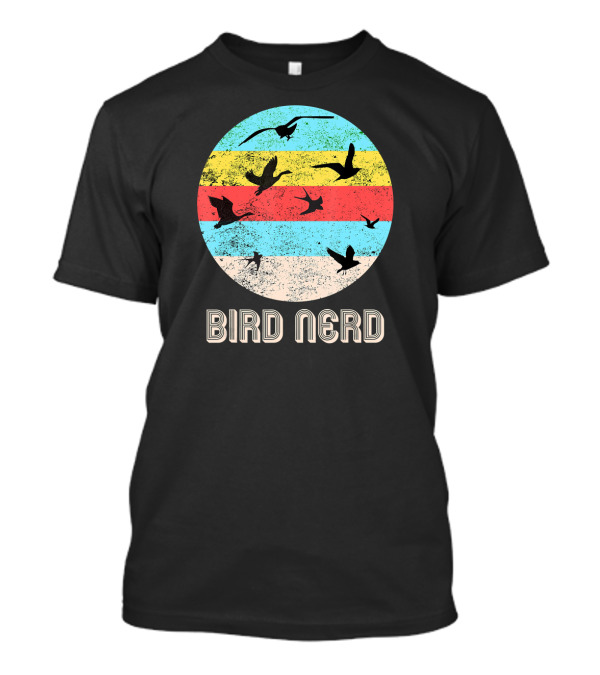 Bird Nerd Retro Birds In Flight T-Shirt