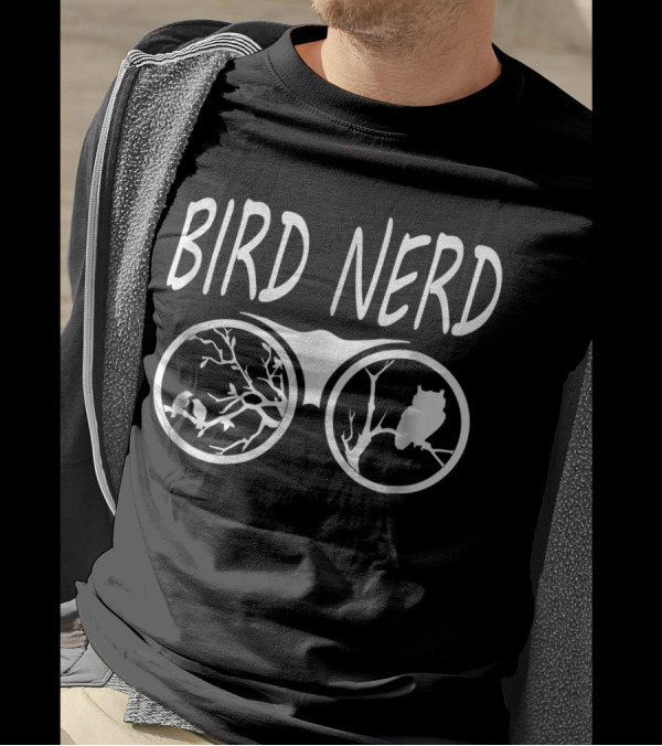 Bird Nerd Binoculars Owls And Birds T-Shirt