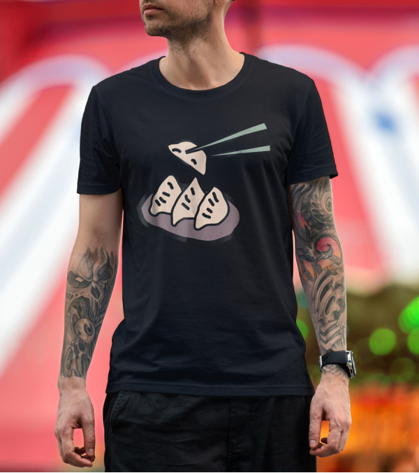 Premium T-Shirt: Cooking All The Dumplings with Chopsticks T-Shirt Cooking All The Dumplings with Chopsticks T-Shirt