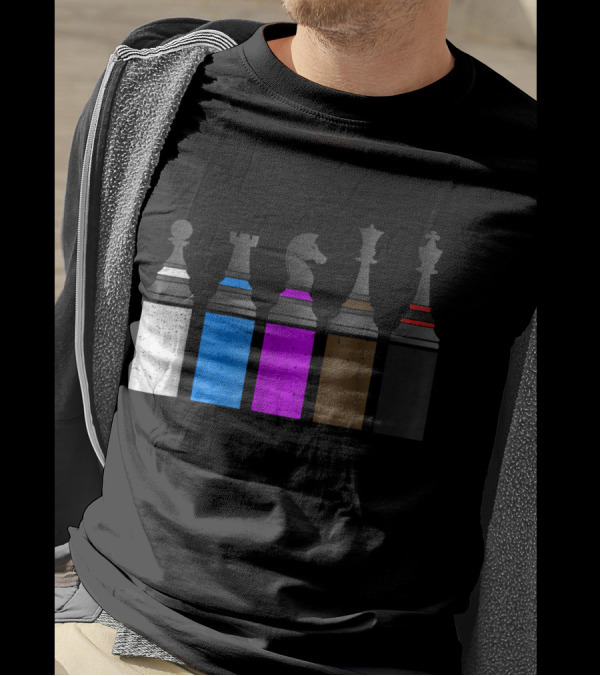 Distressed Chess BJJ Jiu Jitsu Chess Piece T-Shirt