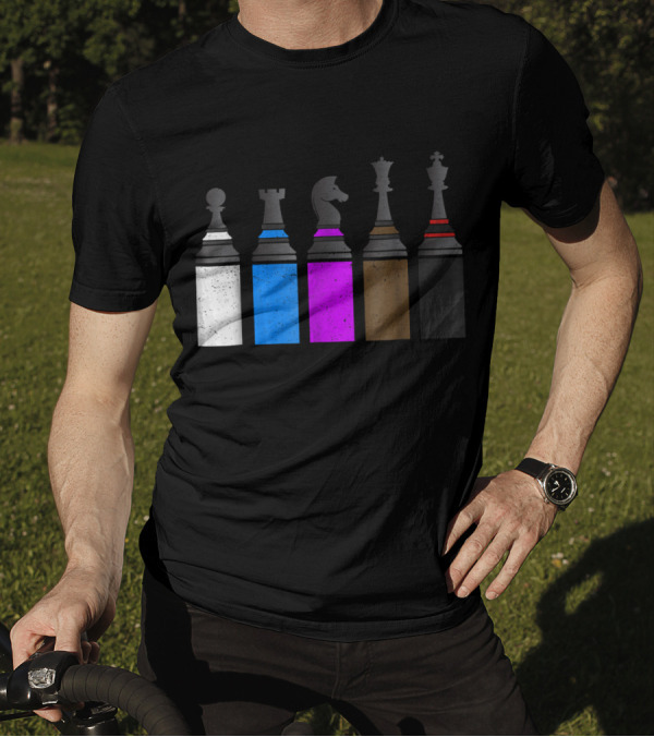 Distressed Chess BJJ Jiu Jitsu Chess Piece T-Shirt