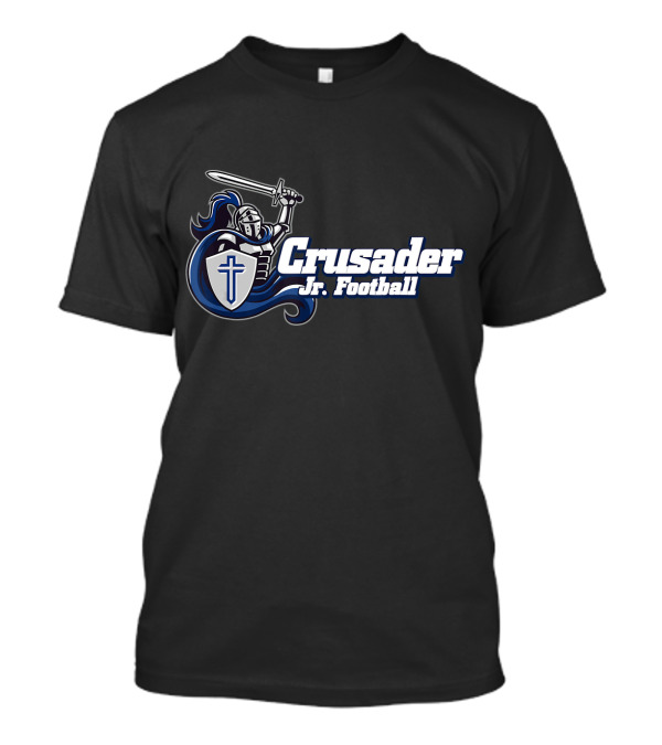 Crusader Jr Football Knight Shield And Sword T-Shirt