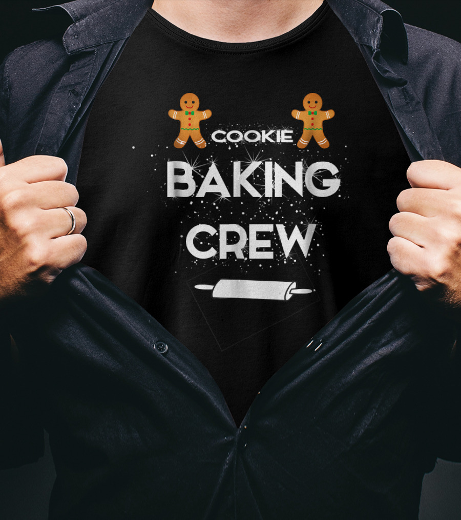 Cookie Baking Crew Gingerbread Christmas Holiday T-Shirt