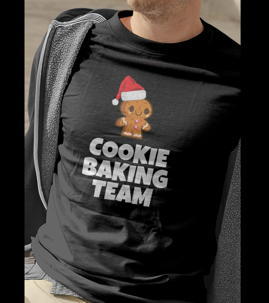 Cookie Baking Team Gingerbread Santa Hat T-Shirt