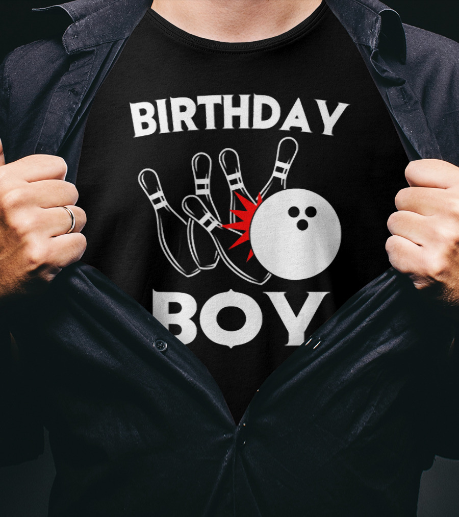 Birthday Boy Bowling Party Fun T-Shirt