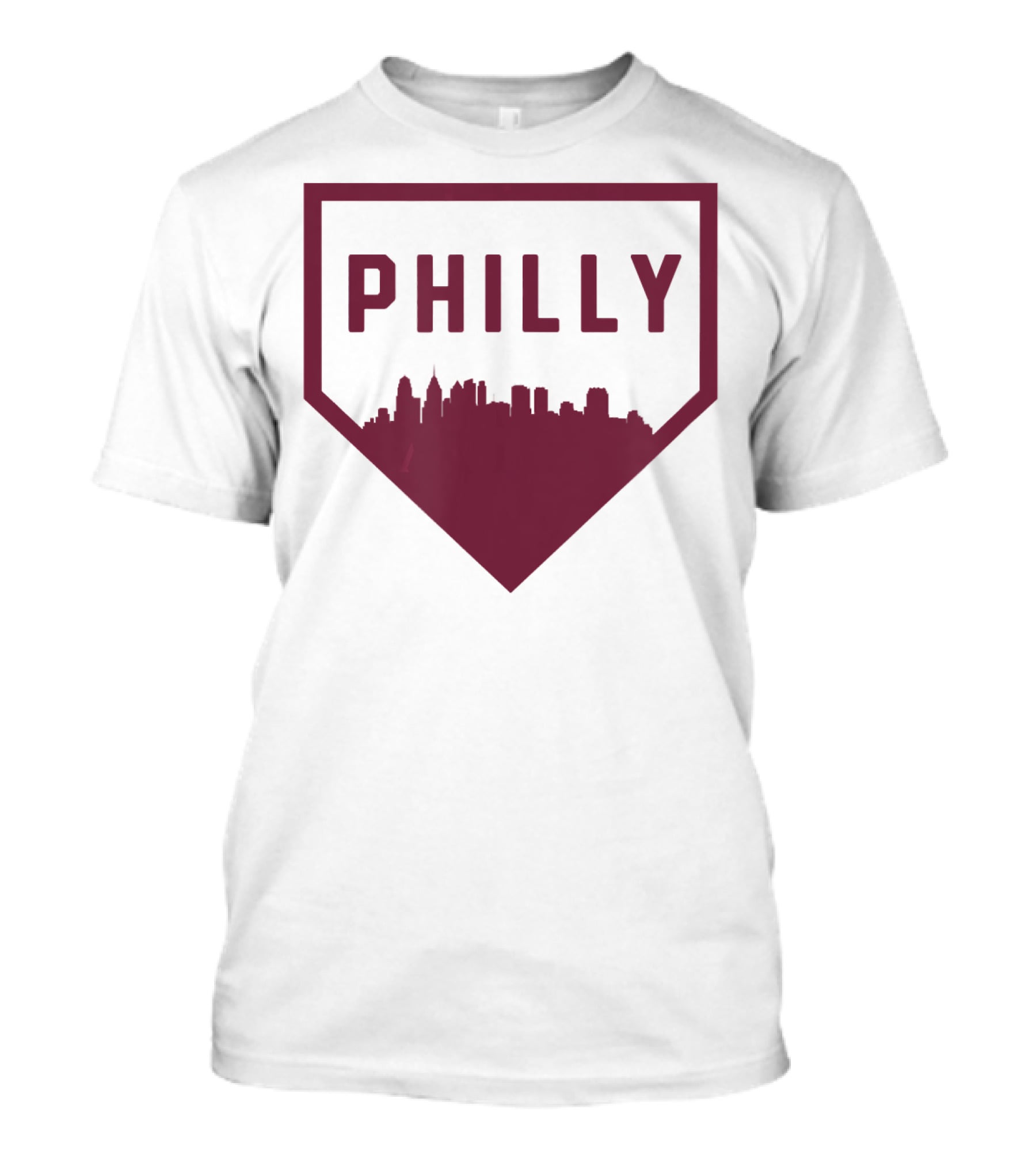 Philly Home Baseball Skyline Cool Philadelphia T-Shirt