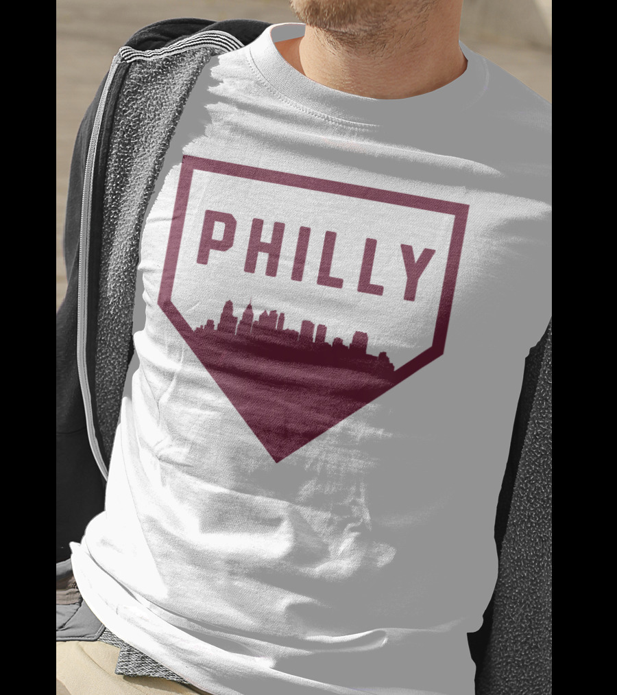Philly Home Baseball Skyline Cool Philadelphia T-Shirt