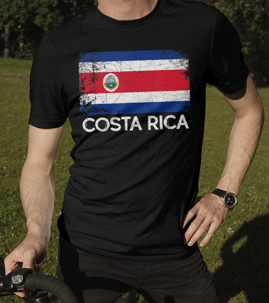 Costa Rican Flag Vintage Made In Costa Rica T-Shirt
