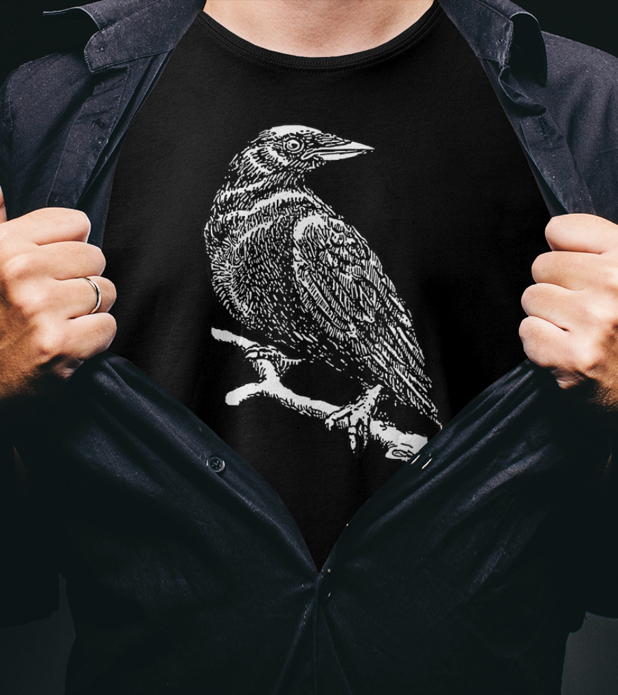 Crow Bird Birdwatching Nature T-Shirt