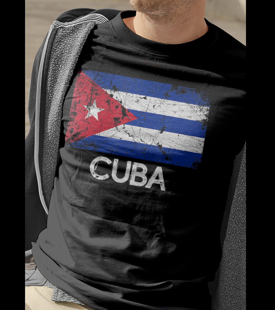 Cuban Flag Vintage Cuba T-Shirt