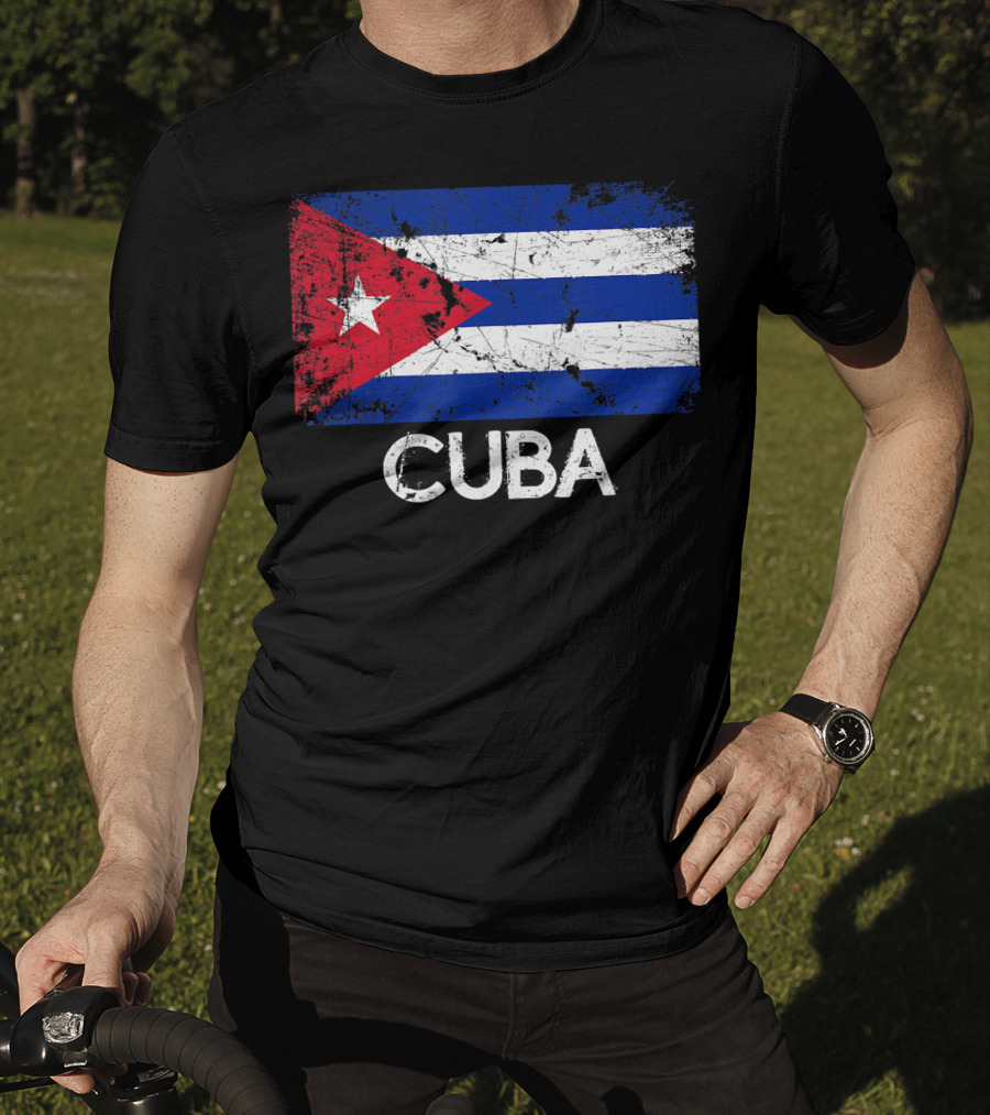 Cuban Flag Vintage Cuba T-Shirt