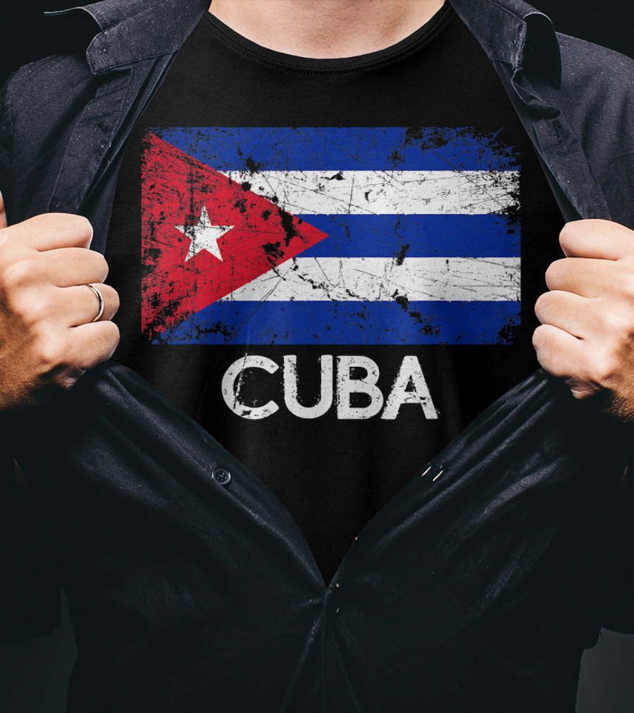 Cuban Flag Vintage Cuba T-Shirt