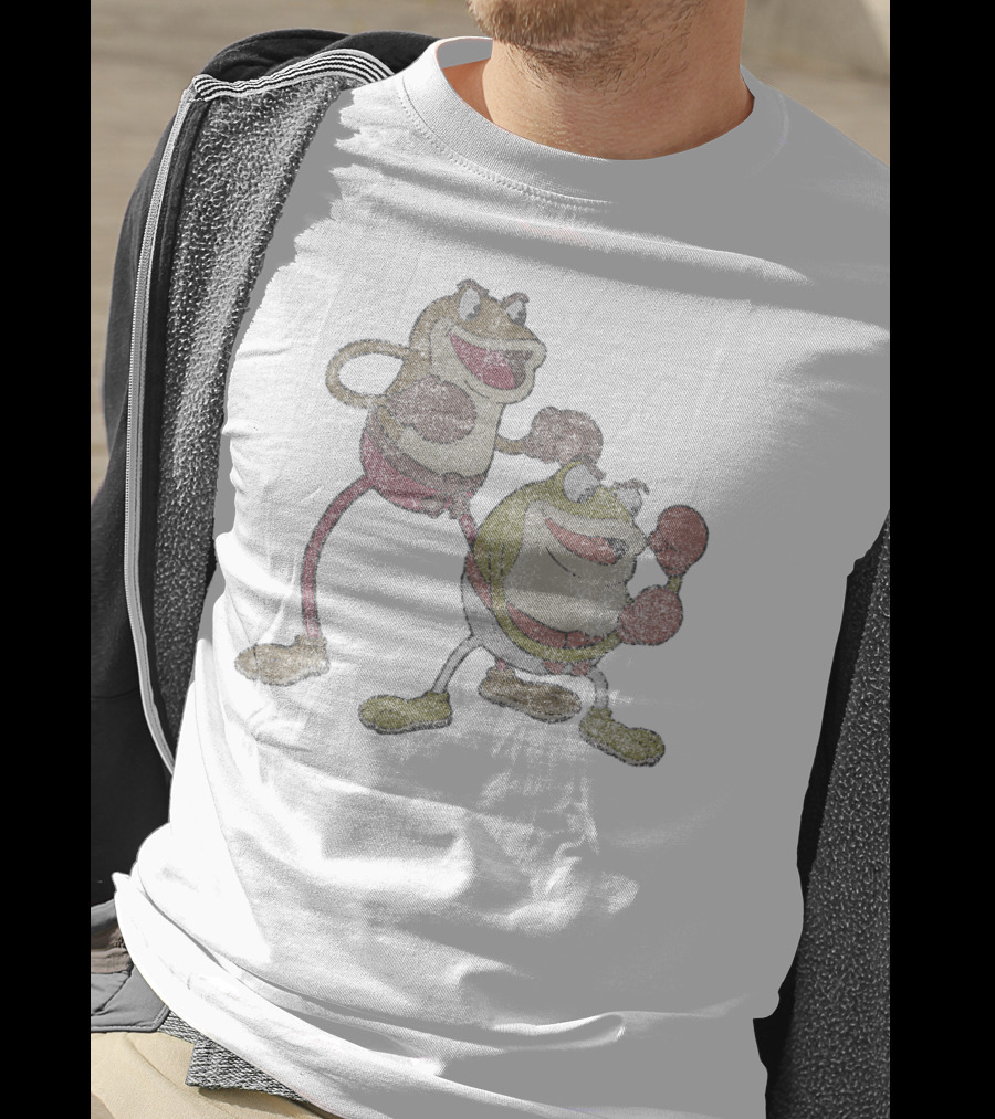Cuphead Ribby And Croaks Boxing Frogs Duo T-Shirt
