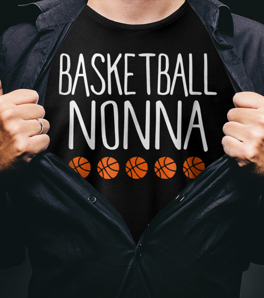 Basketball Nonna Cute Sports Basketball Balls T-Shirt