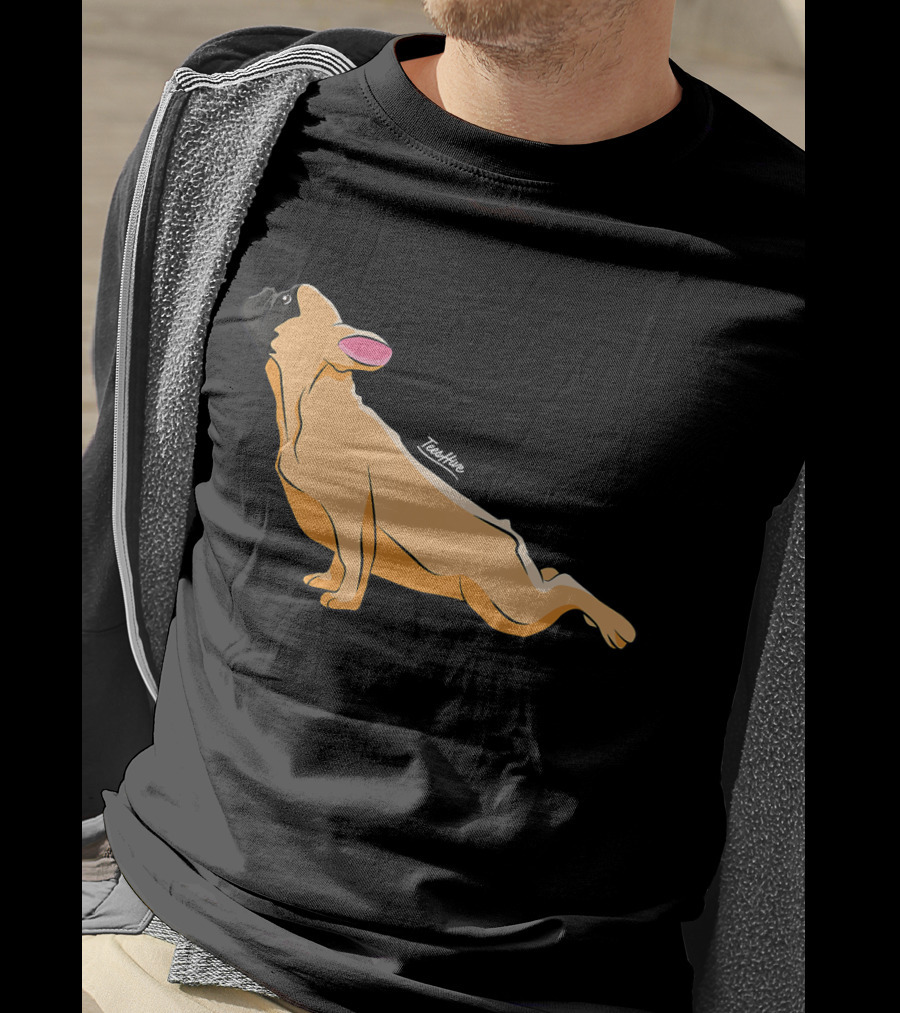 Cute French Bulldog Yoga Funny Bull Teeshine T-Shirt