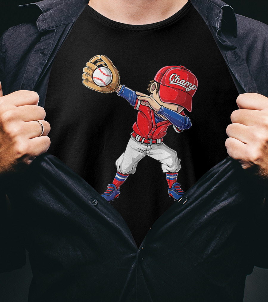 Chango Dabbing Baseball Player T-Shirt