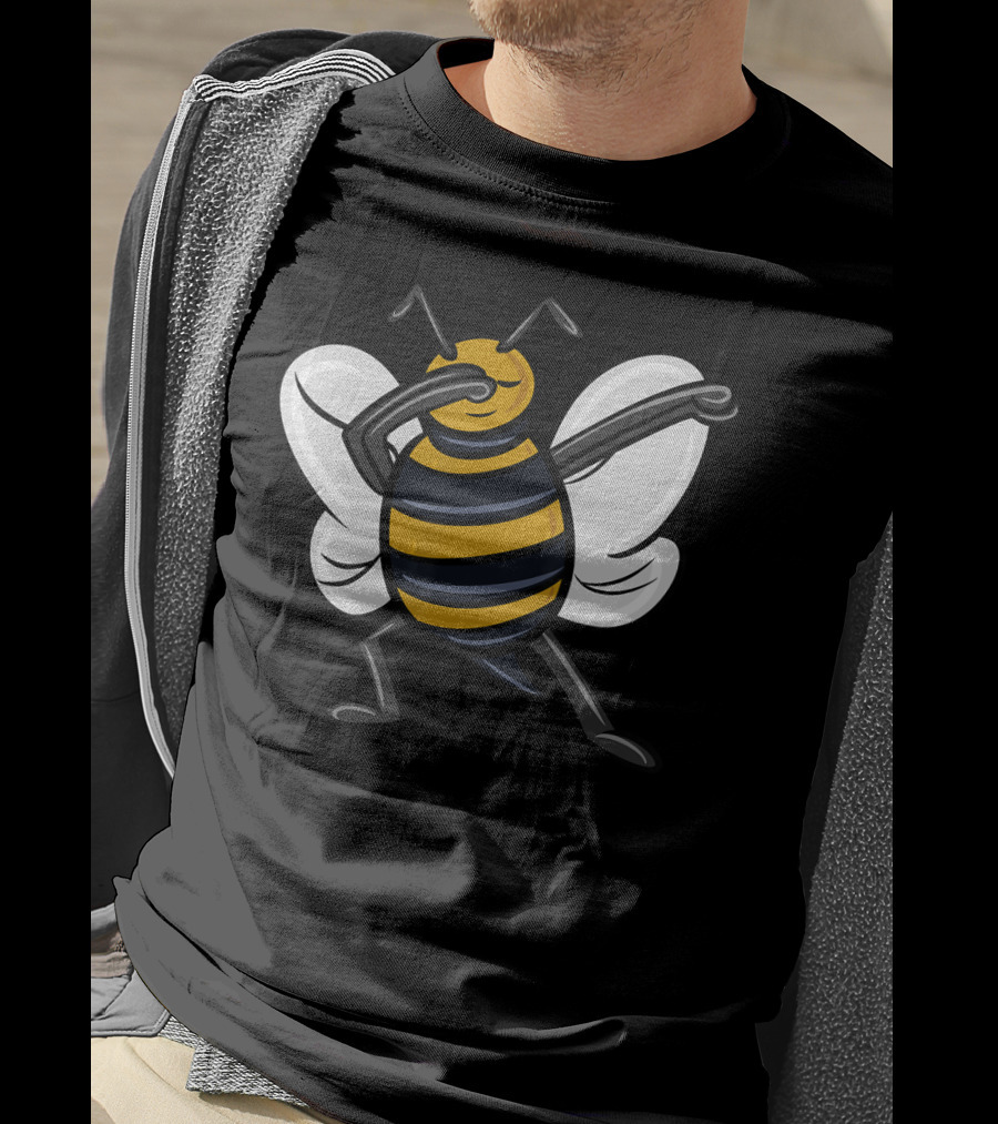 Dabbing Bee Dab Dance Funny Animal Pose T-Shirt