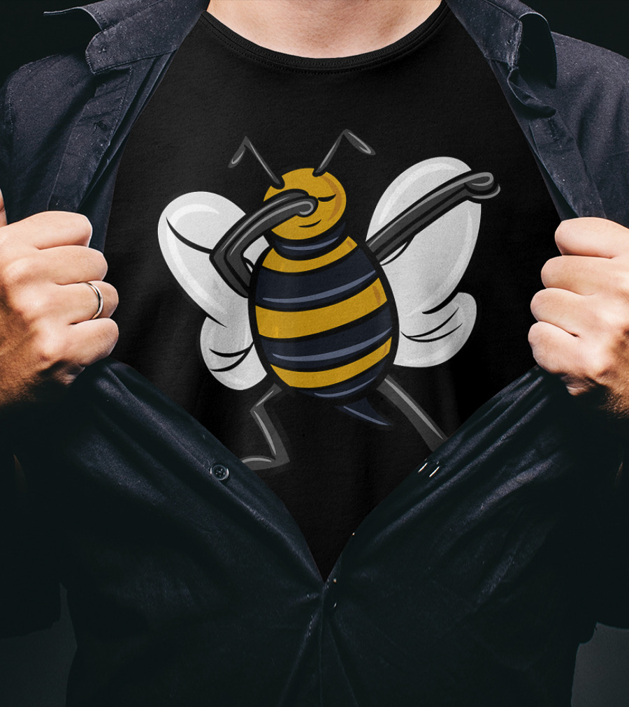 Dabbing Bee Dab Dance Funny Animal Pose T-Shirt