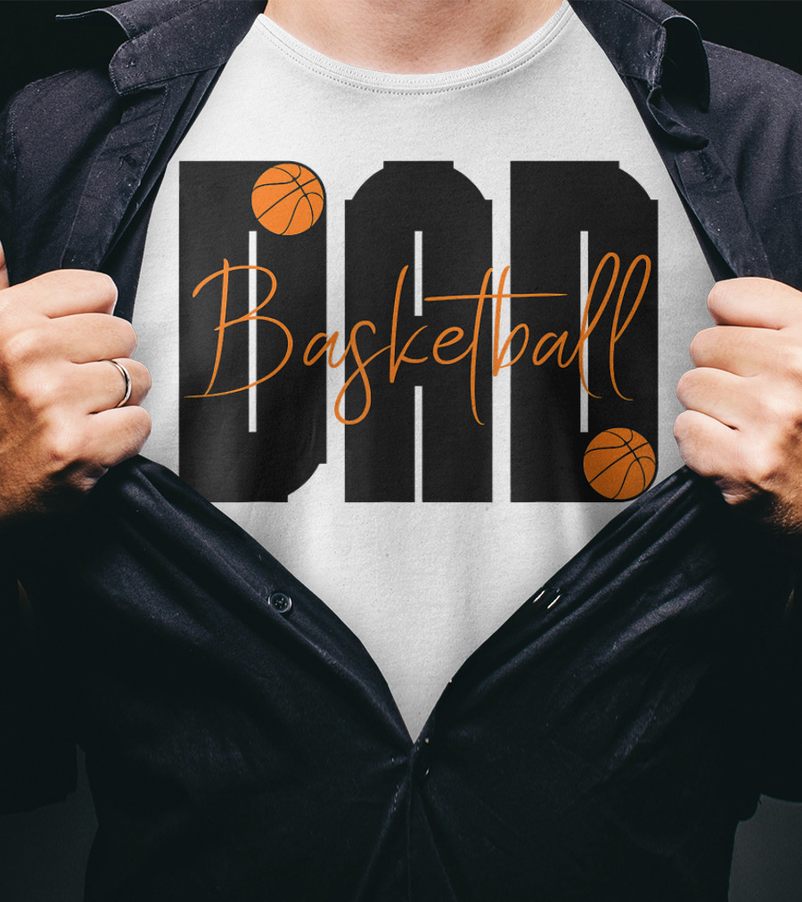 Dad Basketball Lover Father's Day Basketball T-Shirt
