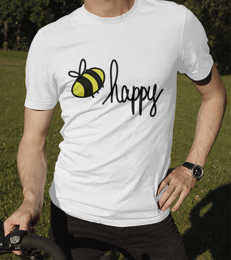 Happy Doodle Bee Handrawn T-Shirt