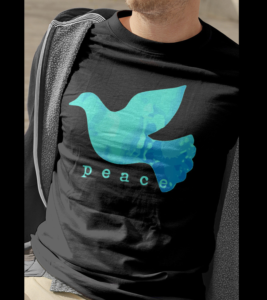 Dove Of Peace Blue Bird Affirma Peace T-Shirt
