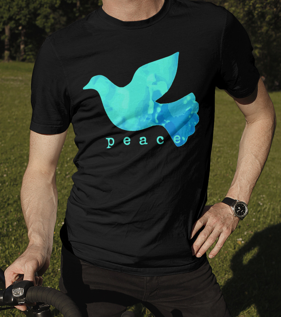 Dove Of Peace Blue Bird Affirma Peace T-Shirt