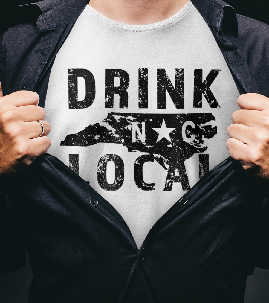 Drink Local NC North Carolina Craft Beer T-Shirt