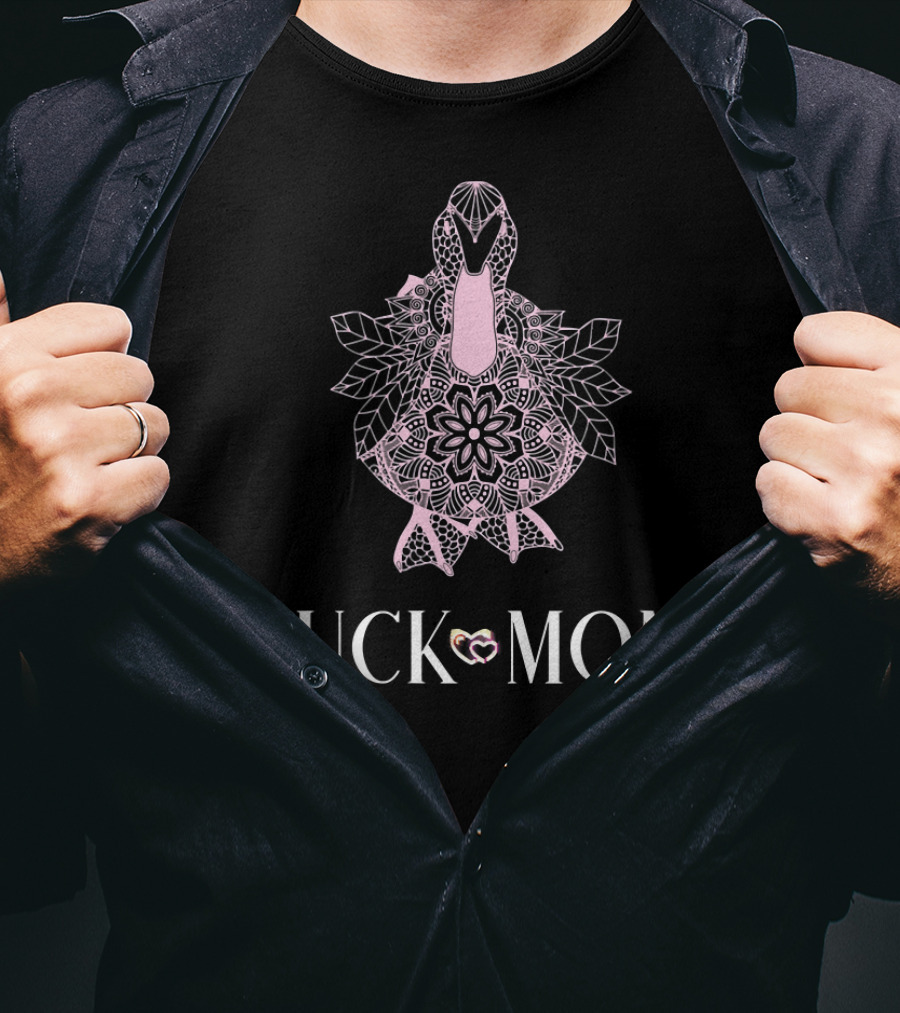 DUCK MOM Rouen Pekin Mallard Bird Floral T-Shirt
