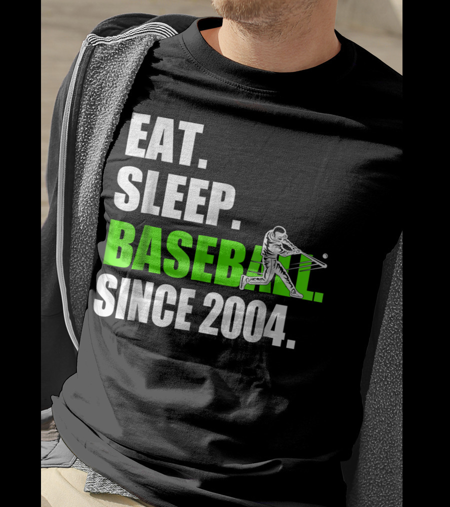 EAT SLEEP BASEBALL SINCE 2004 BATTER T-Shirt