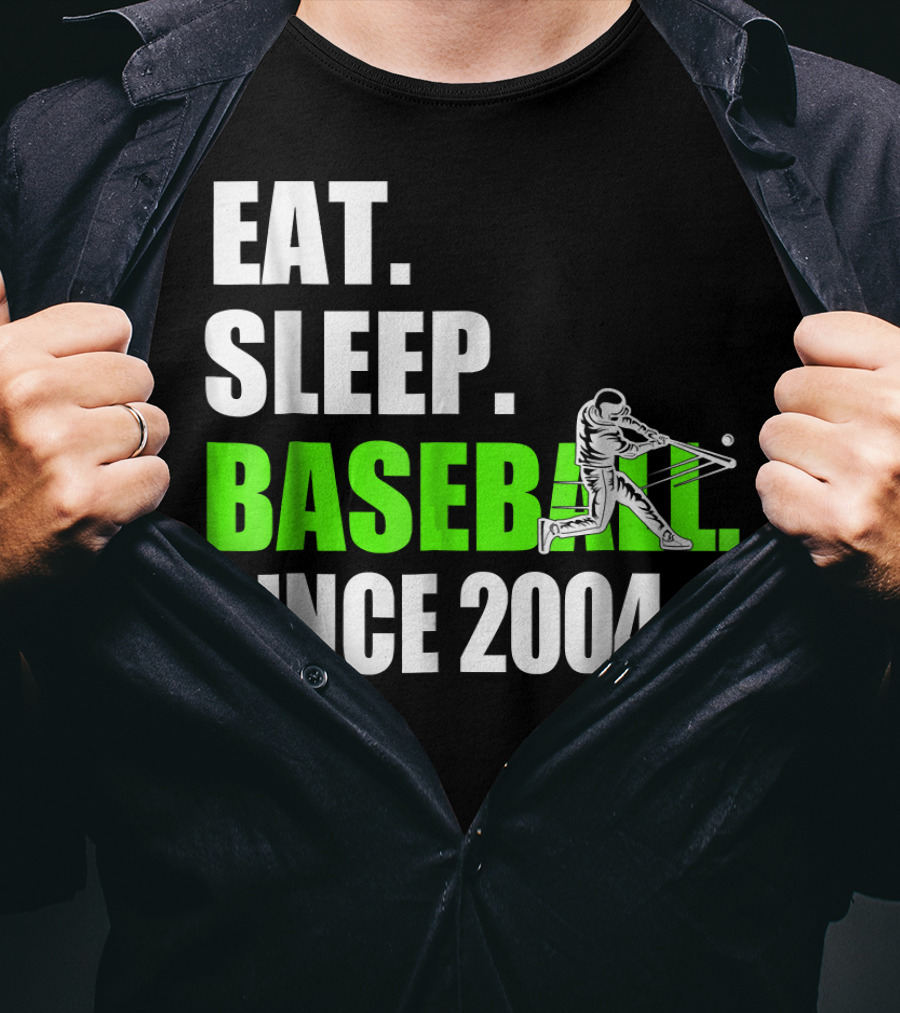 EAT SLEEP BASEBALL SINCE 2004 BATTER T-Shirt