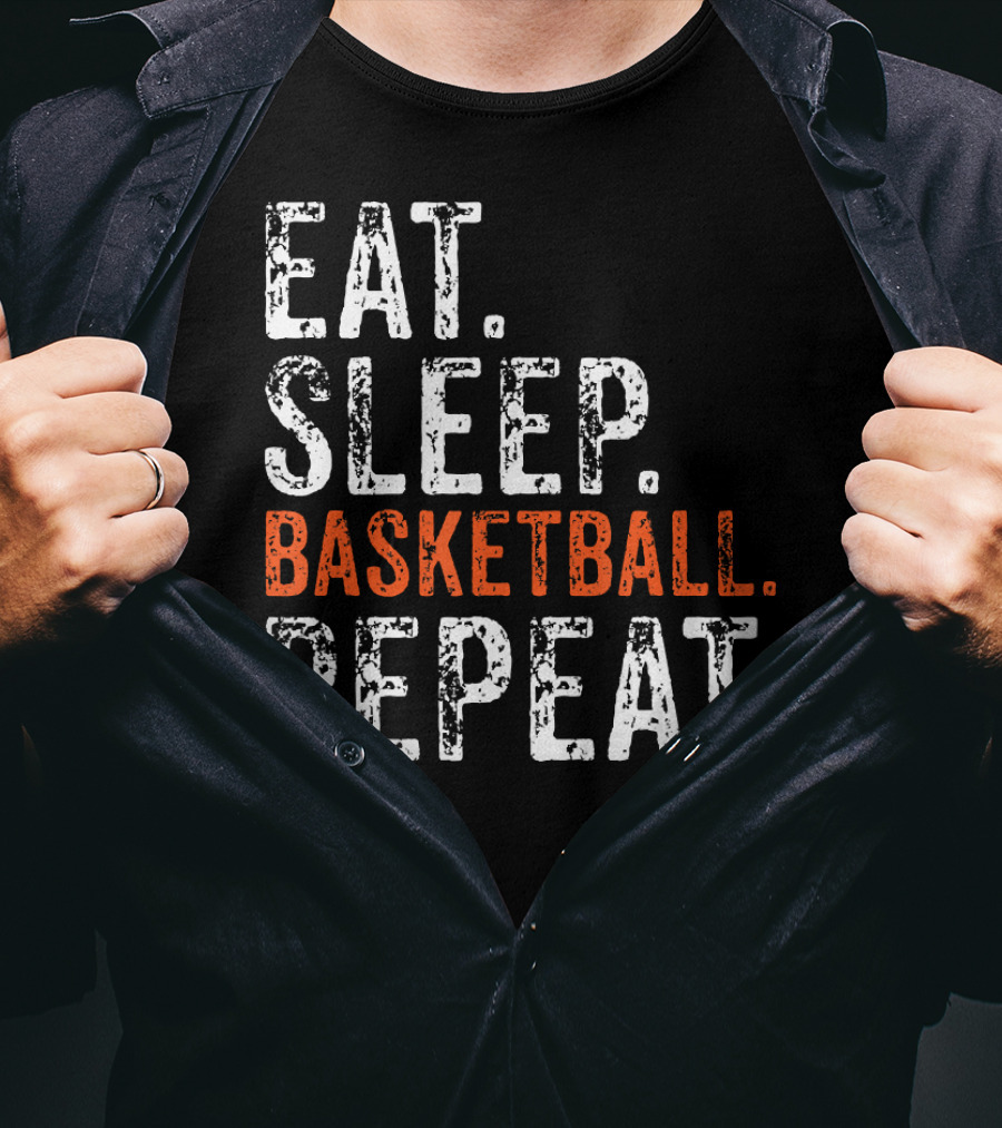 Eat Sleep Basketball Repeat Player T-Shirt