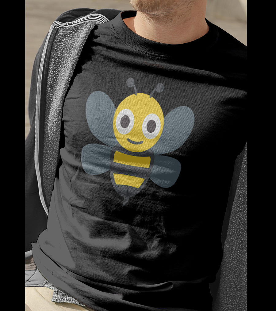 Emoji Honeybee Buzzing Bumblebee Character T-Shirt