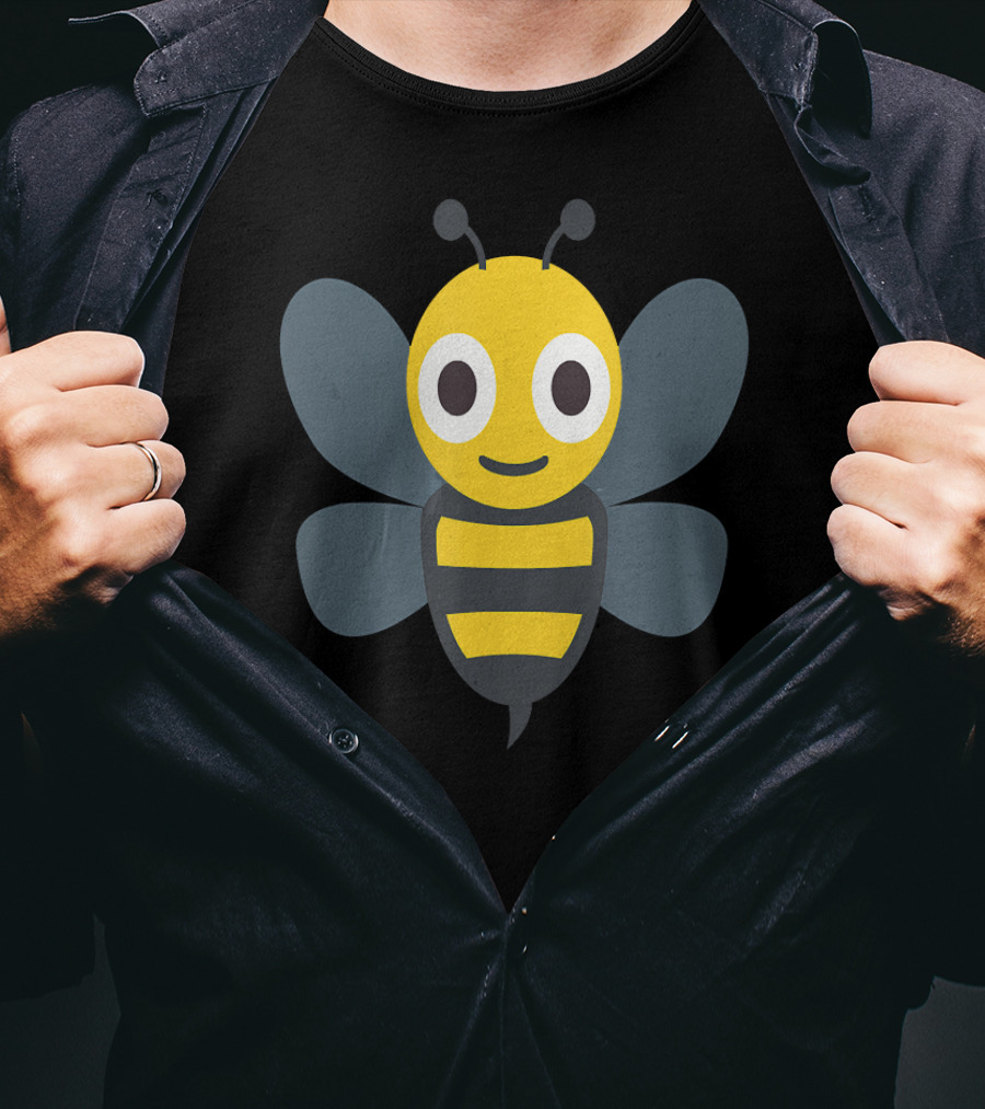 Emoji Honeybee Buzzing Bumblebee Character T-Shirt