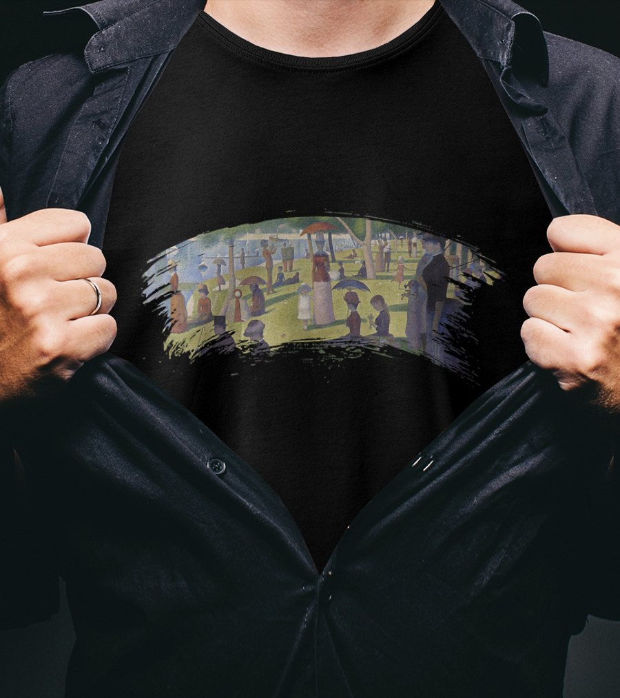 A Sunday Afternoon On The Island Of La Grande Jatte By Georges Seurat Vintage T-Shirt
