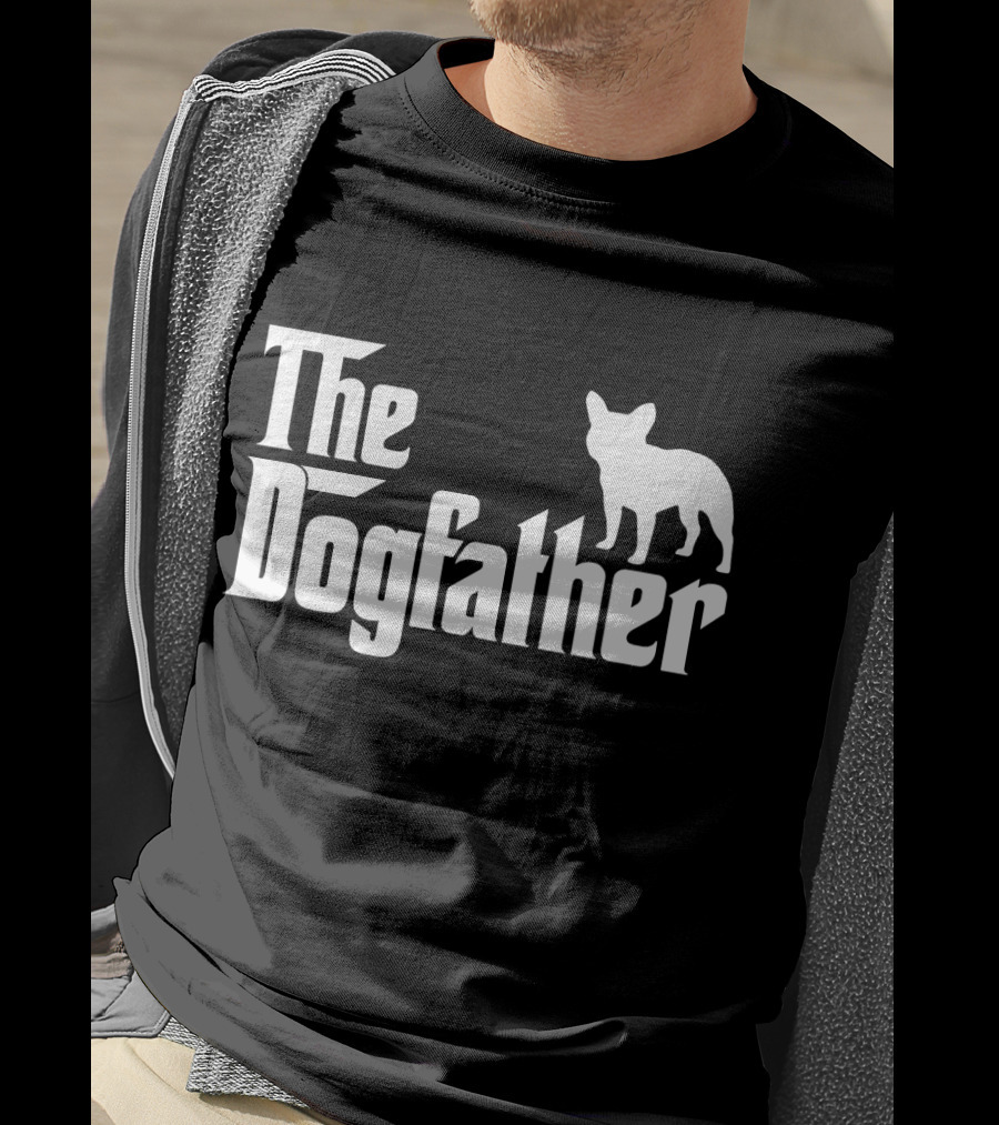 The Dogfather French Bulldog Father's Day T-Shirt