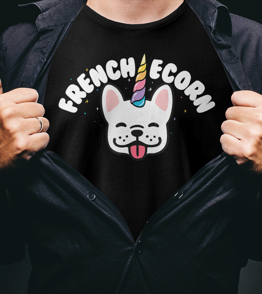 Frenchiecorn French Bulldog Unicorn T-Shirt