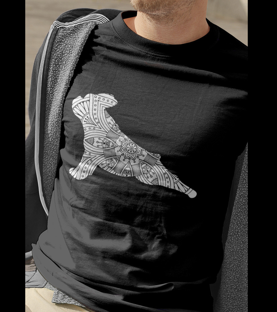 French Bulldog Yoga Mandala T-Shirt