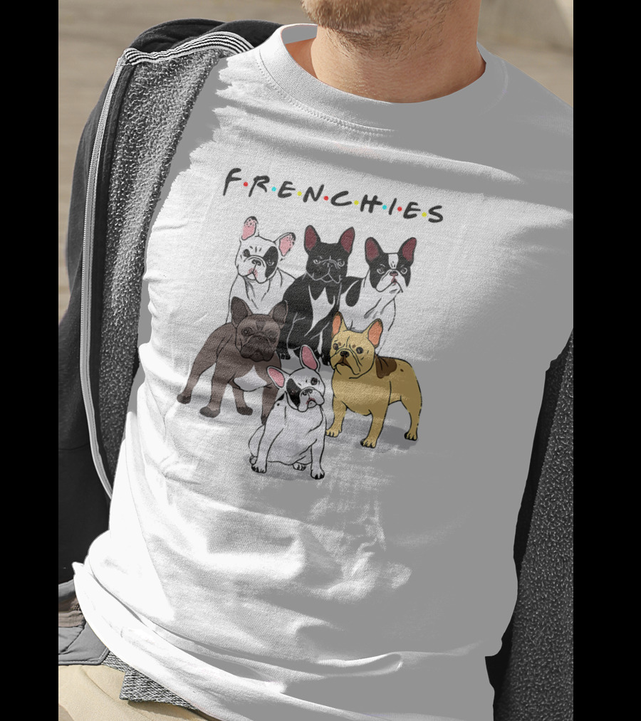 Frenchies Friends French Bulldog Lover T-Shirt
