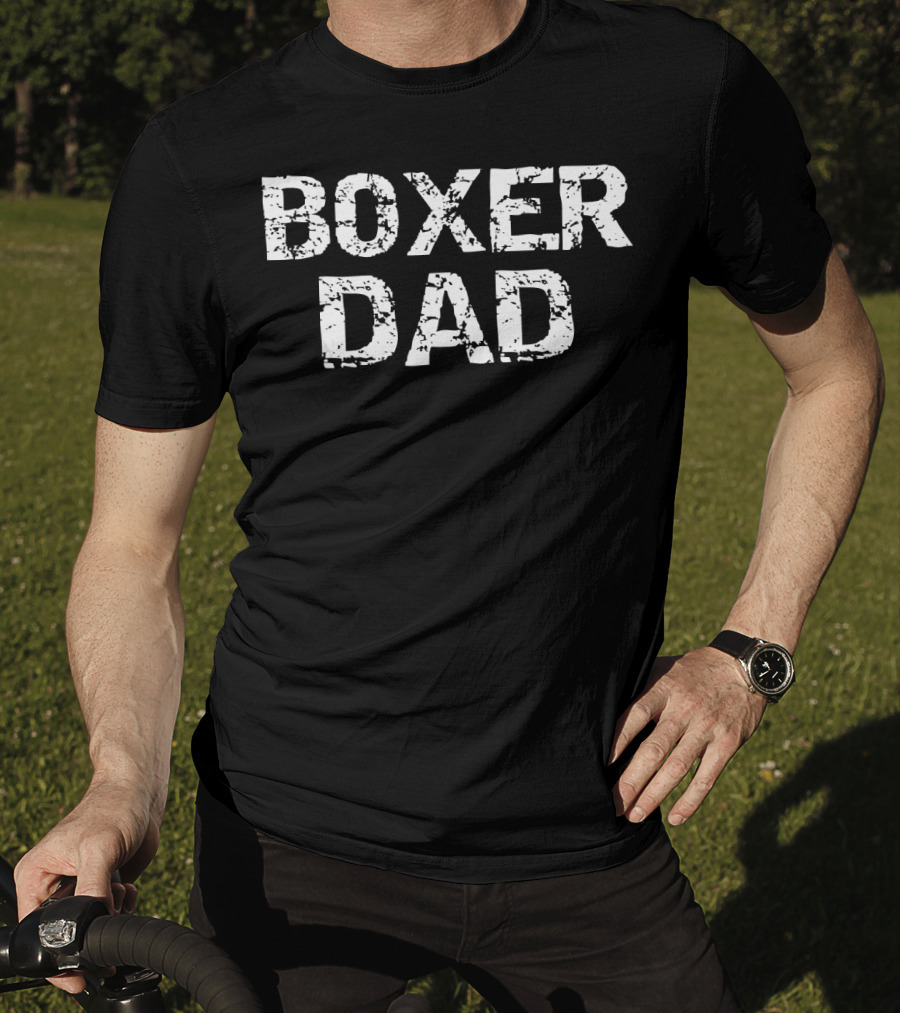 Boxer Dad Fun Father's Of Dogs Vinta T-Shirt